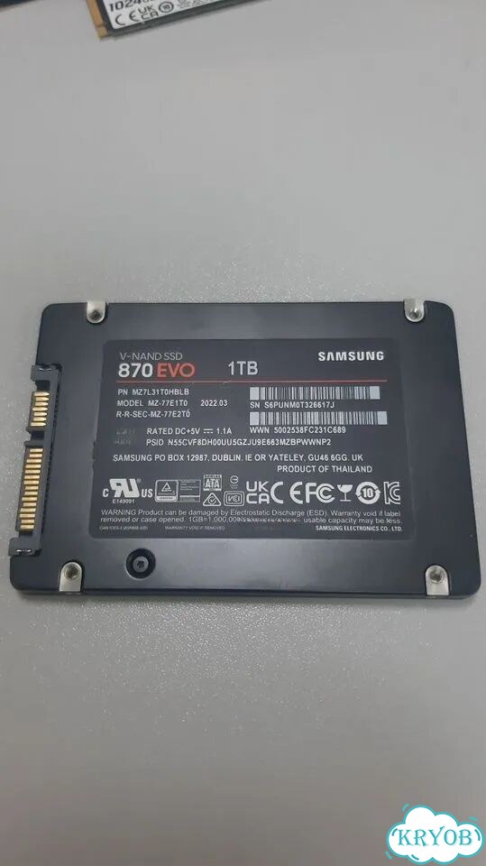 SSD диск 1TB Samsung 870 EVO фото 2
