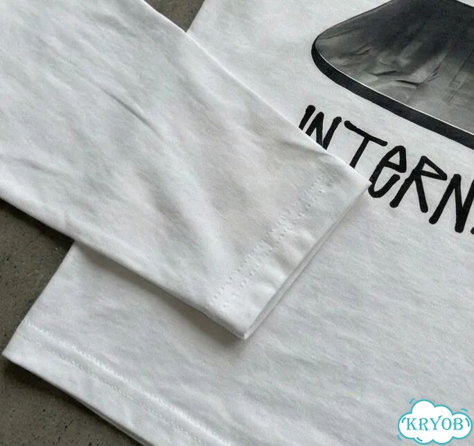 Лонгслив мужской Stussy белый international streetwear vintage AC0018 фото 6