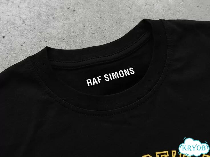 Футболка черная RAF Simons sweatshirt 1995’ Recluse Virtue 13 archive type unisex DAC0189 фото 3