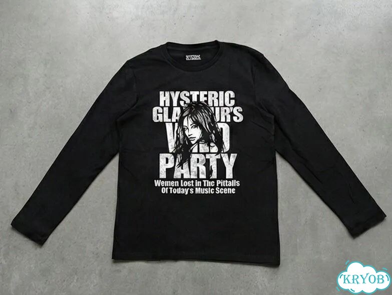 Лонгслив мужской Hysteric Glamour черный Party archive type vintage AC0003 фото 1