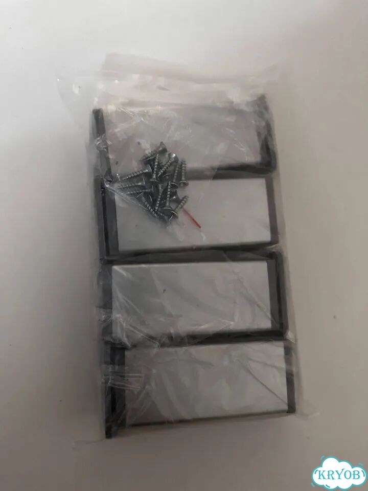 Ножки для мебели пластик серебро фото 1