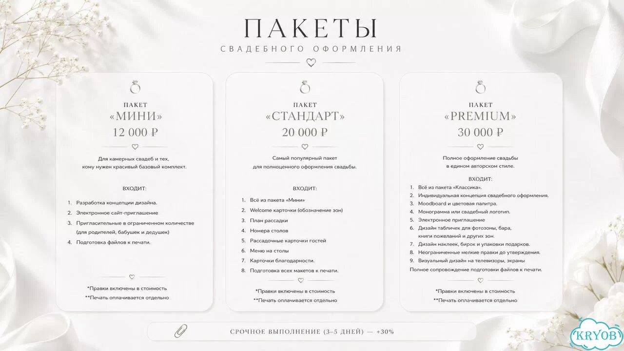 Графический дизайн. Оформление свадеб и др фото 2