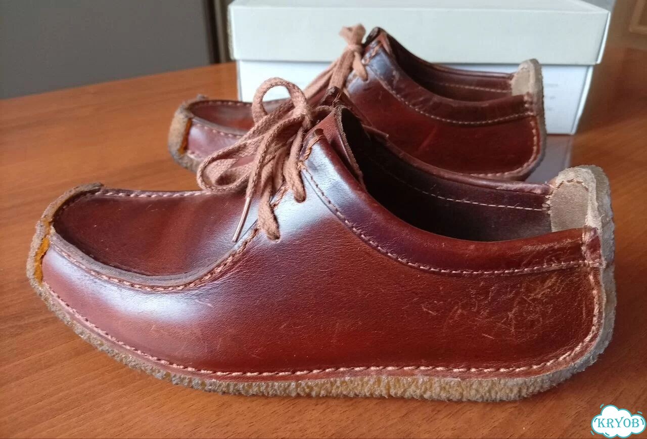 Обувь женская Clarks, цвет красно-коричневый фото 5