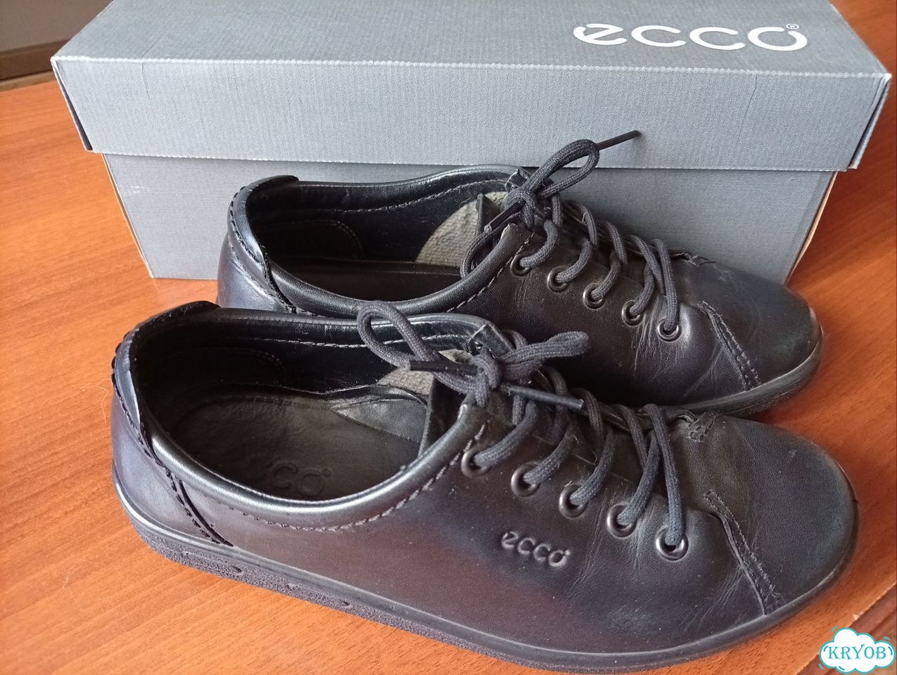 Туфли женские демисезонные черные Ecco фото 1