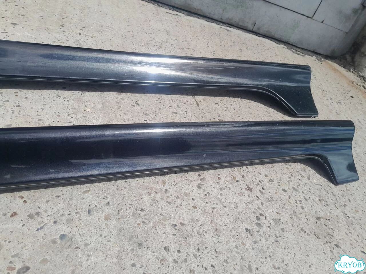 Накладки на пороги обвес toyota fielder фото 2