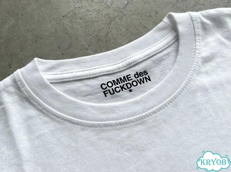 Лонгслив мужской белый Comme Des Fuckdown ss26 opium archive gothic AC0123 фото 5