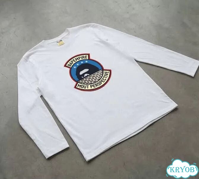 Лонгслив белый BapeEmpire Mout Perspective streetwear vintage unisex DAC0084 фото 1