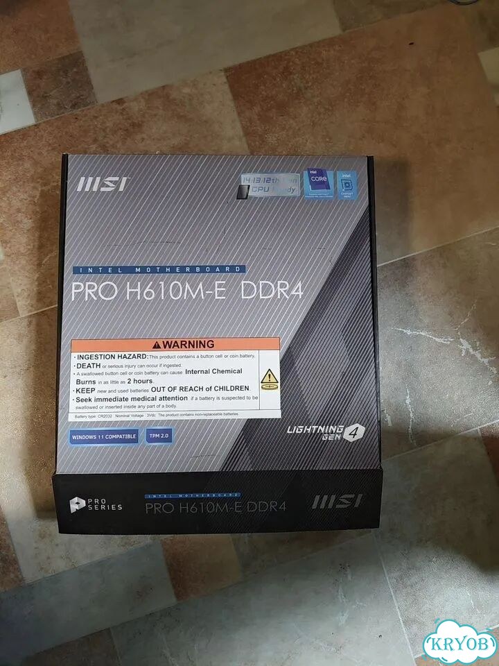 Msi pro h610m e ddr4 lga 1700 фото 1