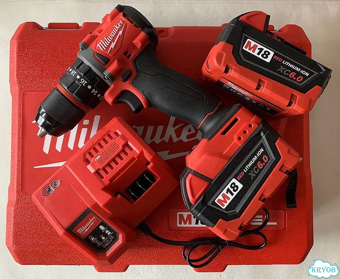 Шуруповерт Milwaukee 18V ударный бесщеточный 2 АКБ фото 8