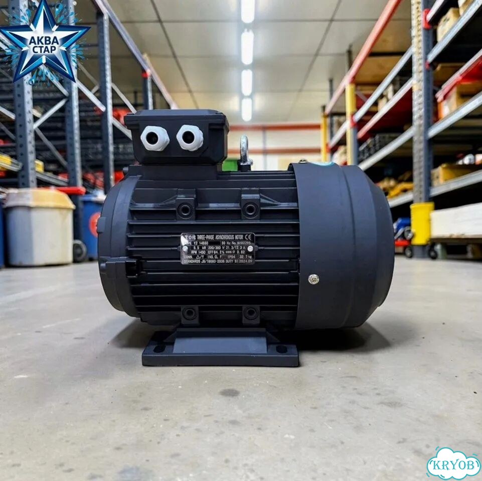 H112 HP 7.5 4P MA AC KW 5,5 4P 14550 — двигатель фото 4