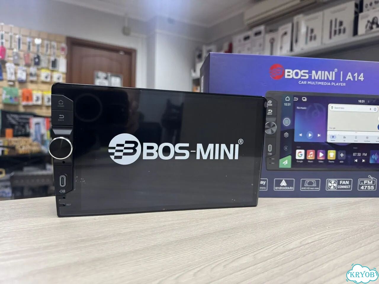 Магнитола bos-mini 8/126gb с крутилкой 9 дюймов фото 1