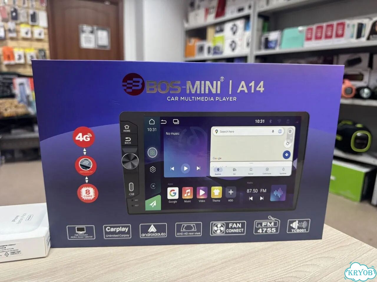 Магнитола bos-mini 8/126gb с крутилкой 9 дюймов фото 8
