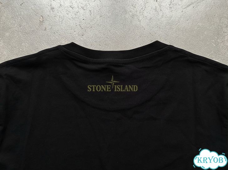 Лонгслив мужской черный Stone island t-shirt children's clothing streetwear vintage AC0213 фото 4