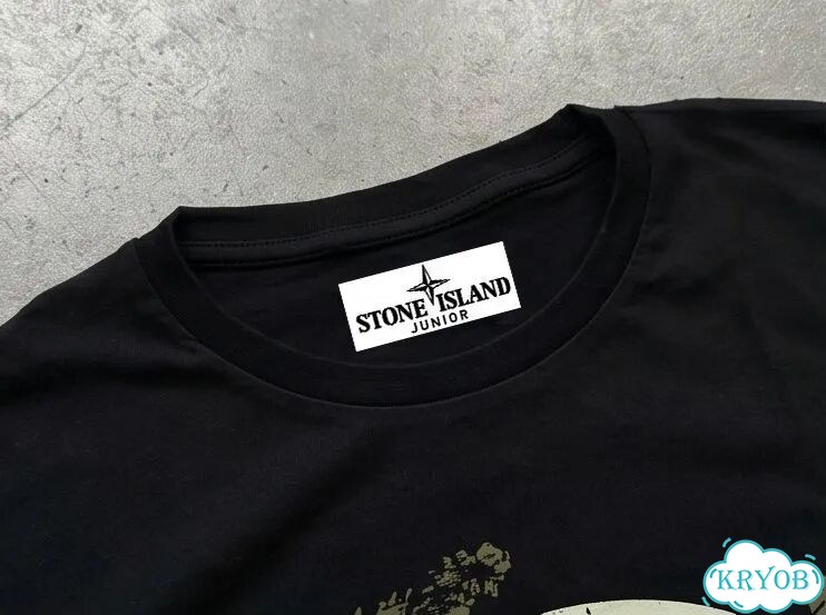 Лонгслив мужской черный Stone island t-shirt children's clothing streetwear vintage AC0213 фото 5