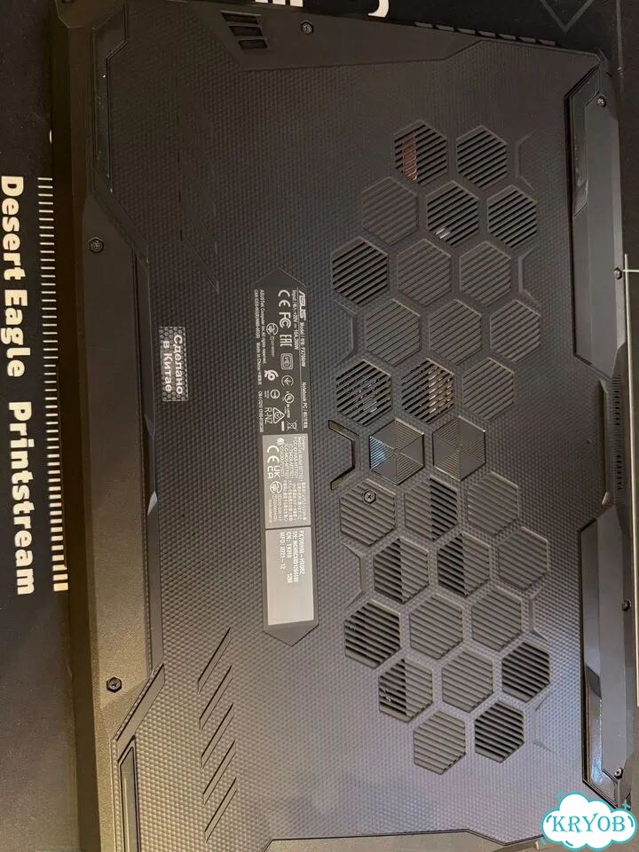 Игровой ноутбук asus TUF F17 RTX 3060 165Hz 16/512 фото 5