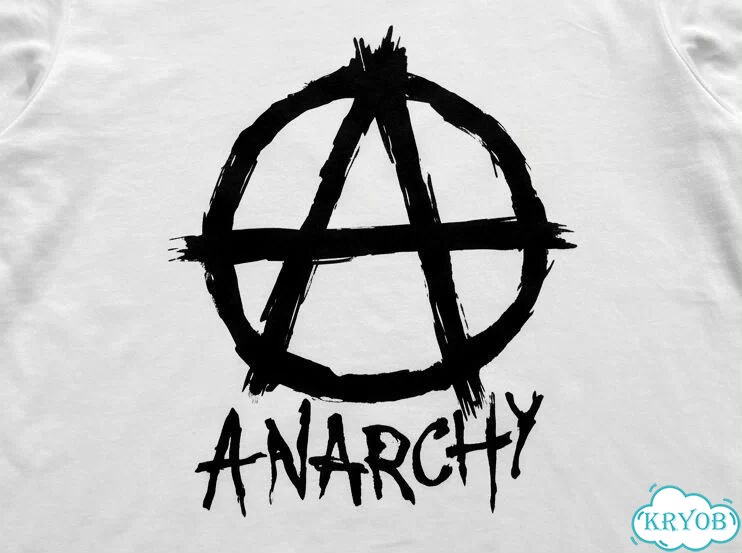 Лонгслив белый AW98 Raf Simons ‘Anarchy’ Motif Radioactivity Split archive type unisex DAC0153 фото 2