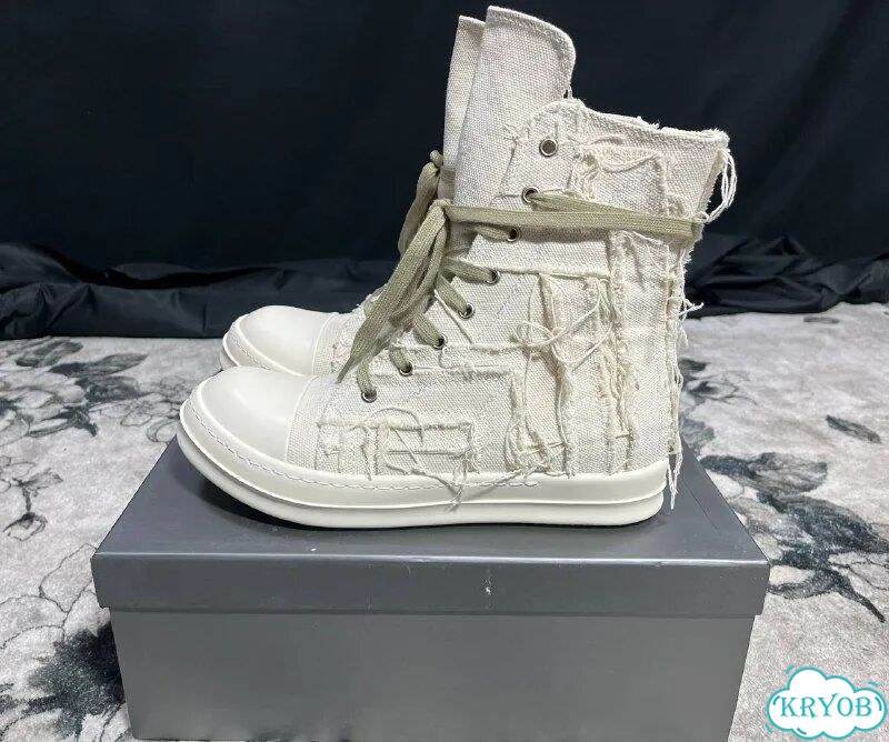 Rick Owens Ramones Slashed white фото 1