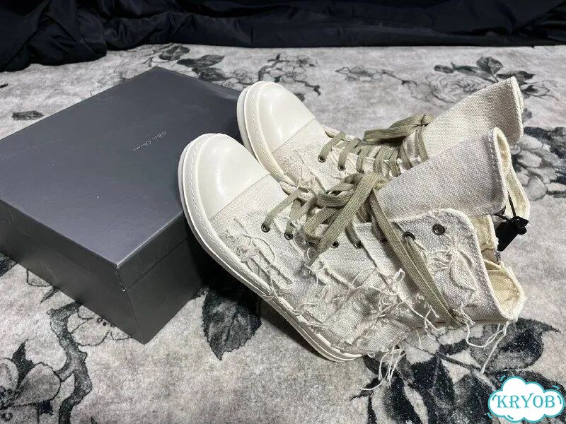 Rick Owens Ramones Slashed white фото 3