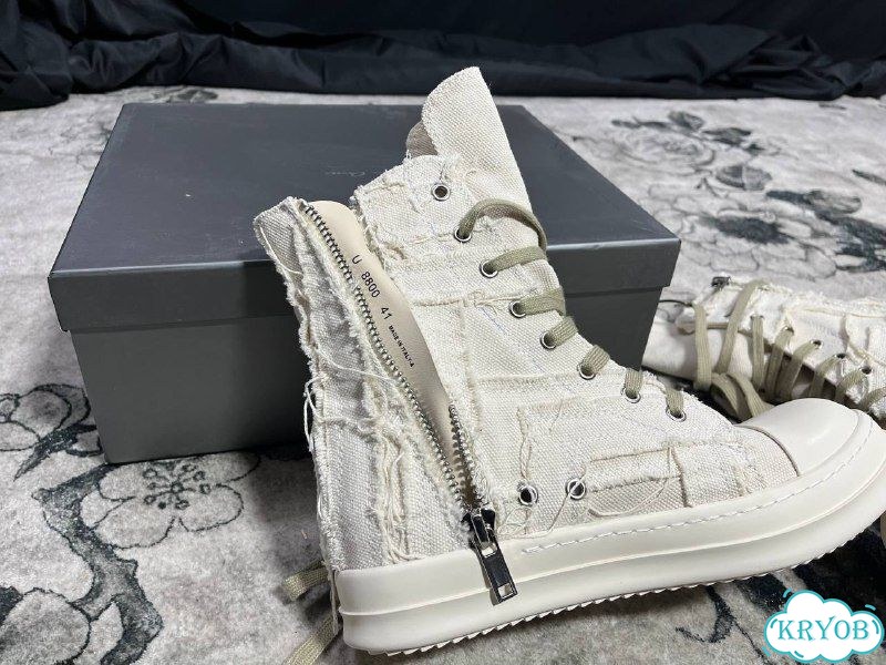 Rick Owens Ramones Slashed white фото 5