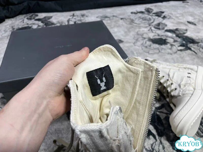 Rick Owens Ramones Slashed white фото 7