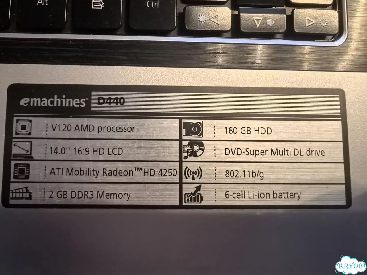 Ноутбук Emachines D440 фото 3
