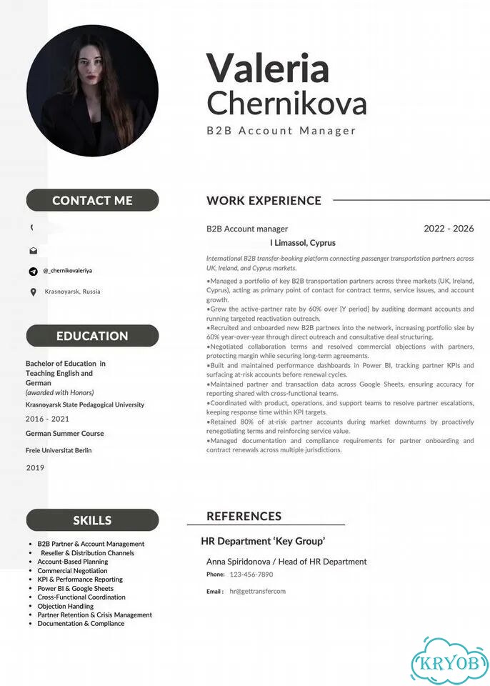 Резюме CV, сопроводительные письма, LinkedIn фото 4