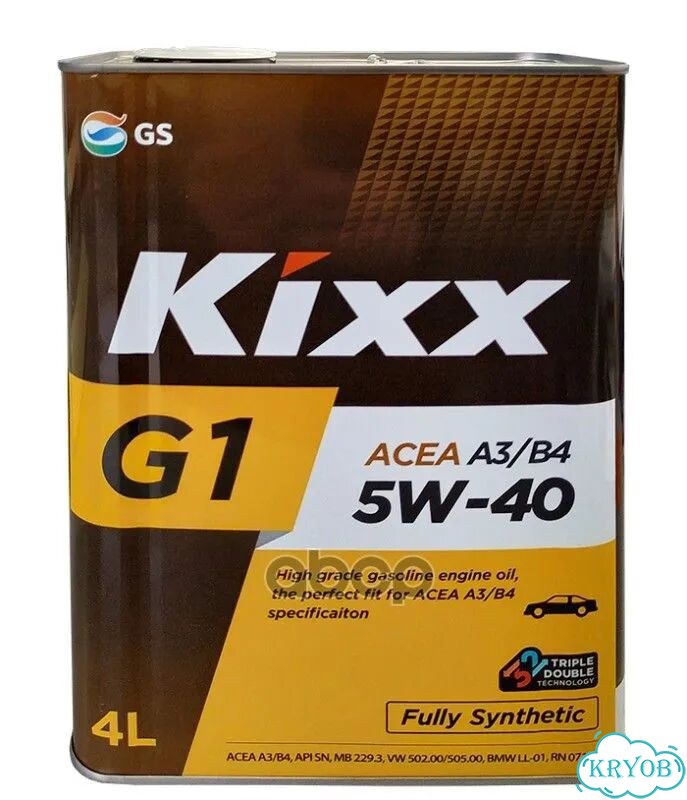 Масло моторное Kixx G1 A3/B4 5W-40 /4л синт. Kixx фото 1
