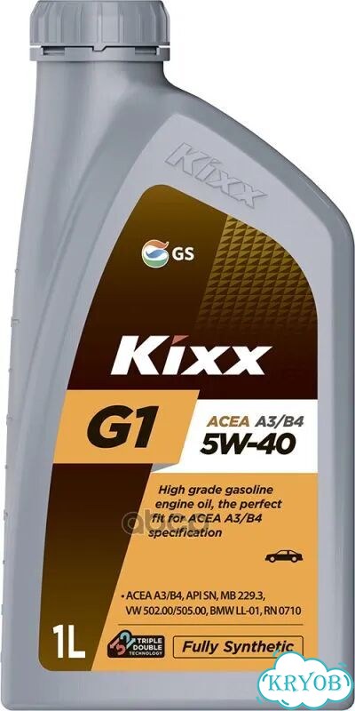 Масло моторное Kixx G1 A3/B4 5W-40 /1л синт. Kixx фото 1