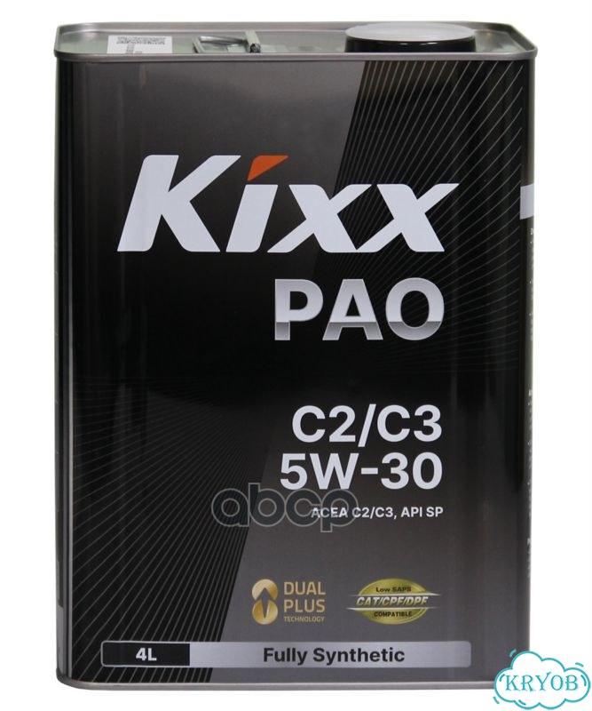 Масло моторное Kixx PAO C2/C3 5W-30 /4л синт. Kixx фото 1