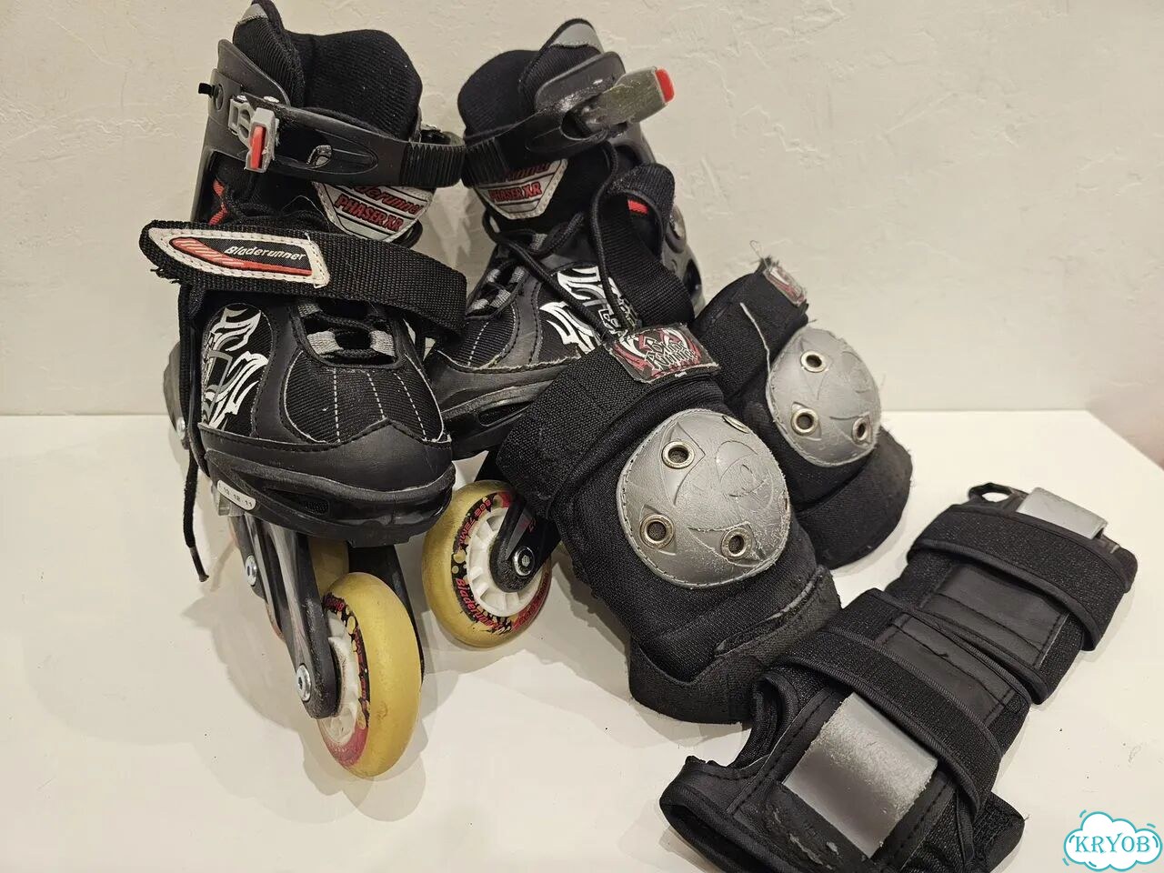 Проф. ролики Rollerblade Phaser XR Combo с защитой фото 6