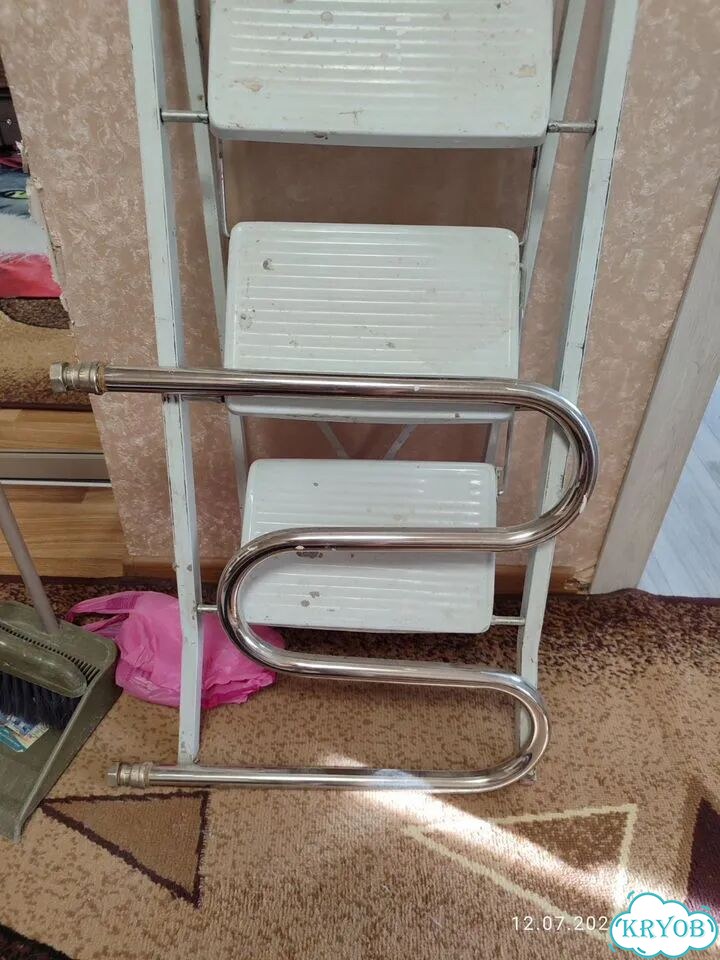 Полотенцесушитель водяной из нержавеющей стали бу фото 1