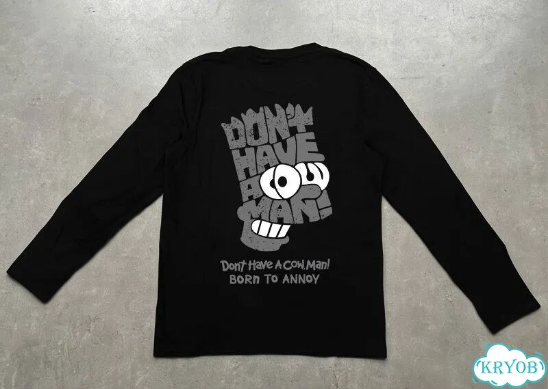 Лонгслив черный The Simpsons american retro hight street streetwear vintage unisex DAC0225 фото 1