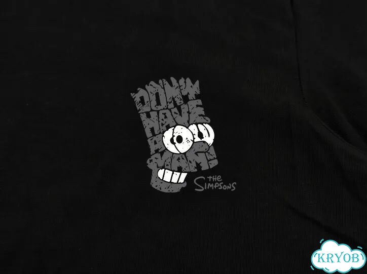 Лонгслив черный The Simpsons american retro hight street streetwear vintage unisex DAC0225 фото 4