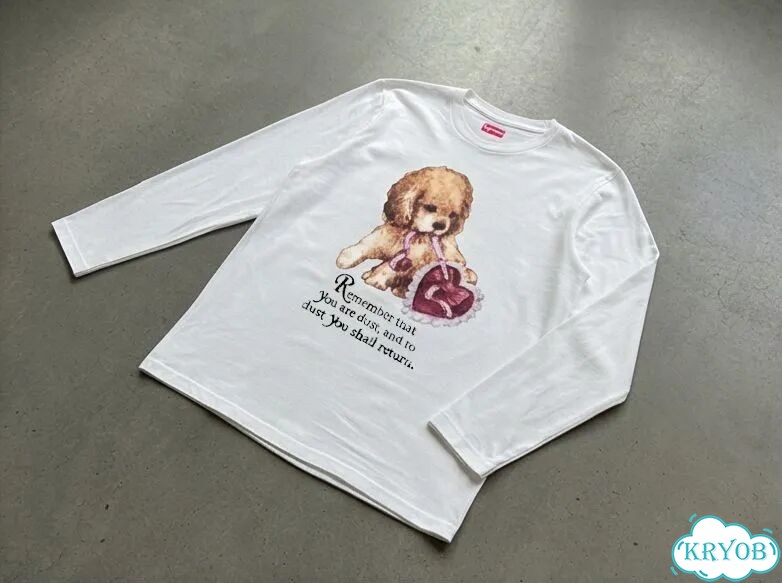 Лонгслив мужской Supreme белый Remember that streetwear vintage AC0019 фото 2