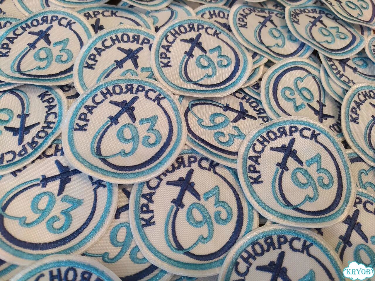 Нашивки школьные сош №93 Красноярска (шевроны) фото 1