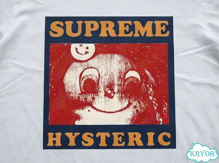 Футболка белая Hysteric Glamour and Supreme Smile archive type unisex DAC0136 фото 4