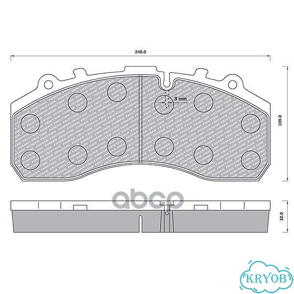 Колодки дисковые 29042,29045,29046 30mm (с р/к) фото 1