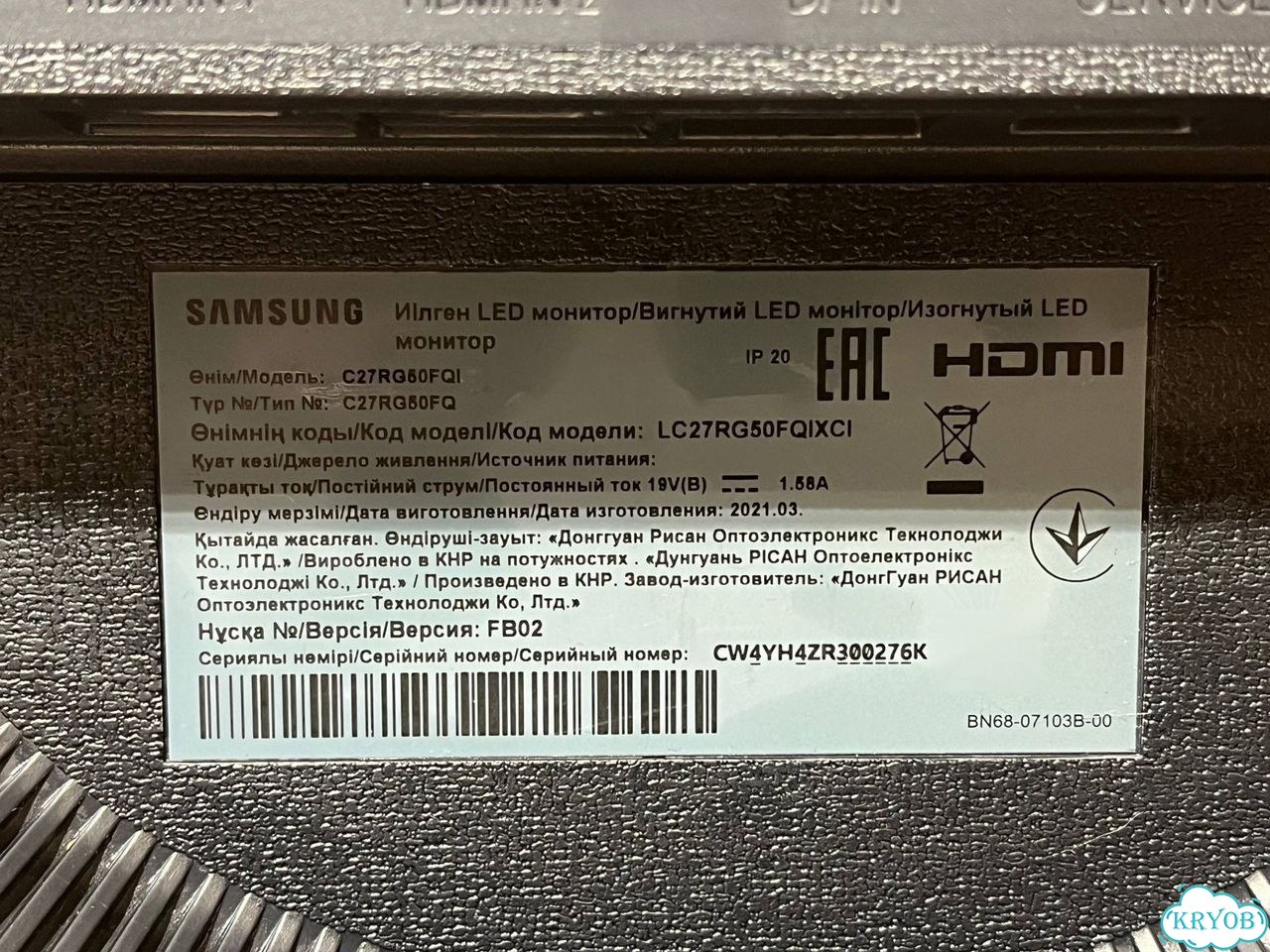Монитор Samsung C27RG50FQI фото 3