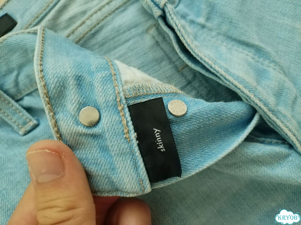 Джинсы Gucci мужские скинни фото 4
