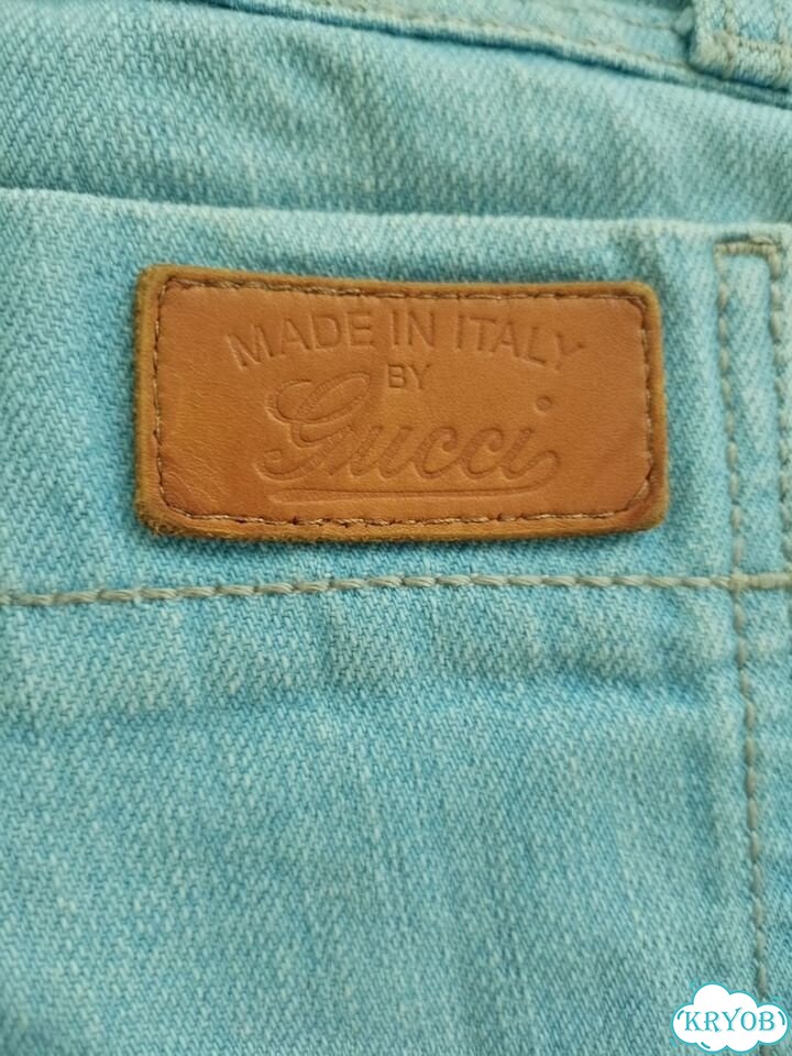 Джинсы Gucci мужские скинни фото 6