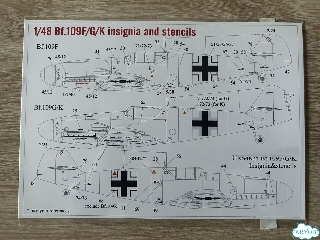 1/48 Модель самолета BF109G-6 с допами фото 7