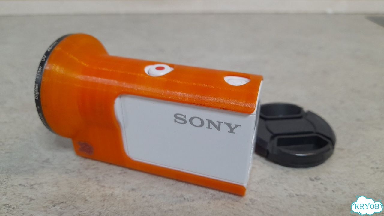 Защита линзы, чехол рыжий Sony as300, x3000 фото 2