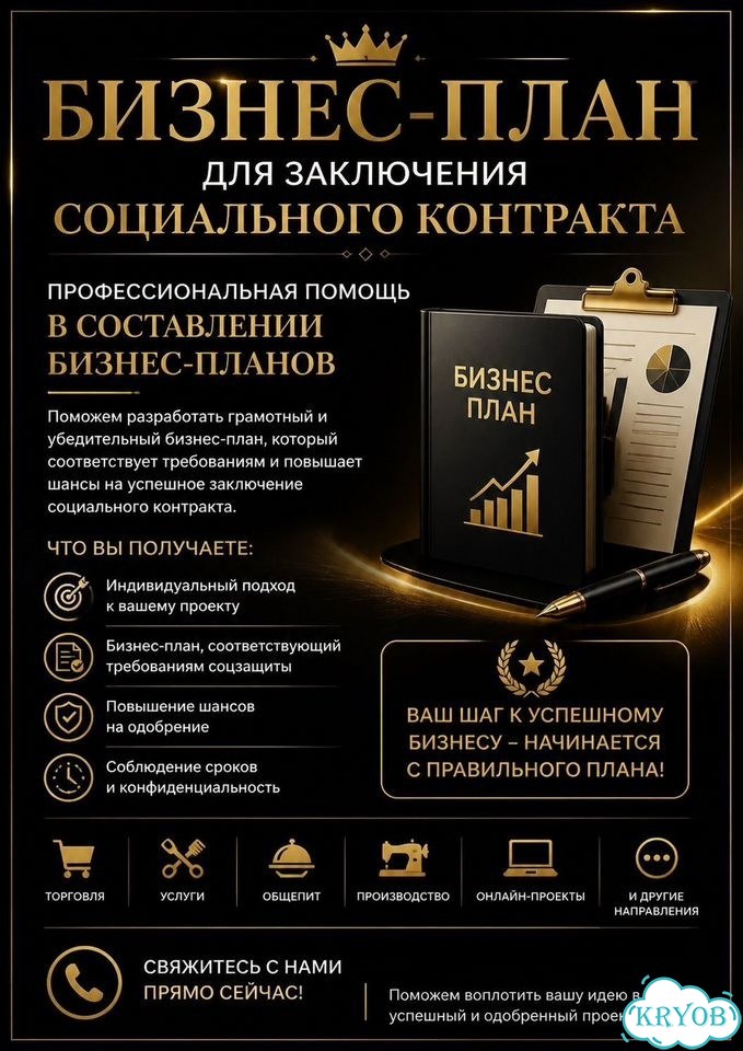 Бизнес план для соцконтракта фото 1