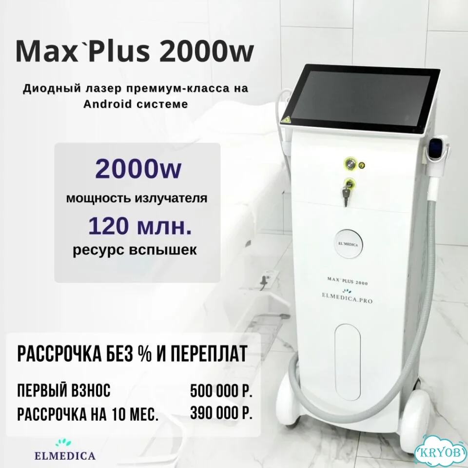 Диодный лазер для эпиляцииМакс.Плюс2000pw 2026 г рассрочка фото 2