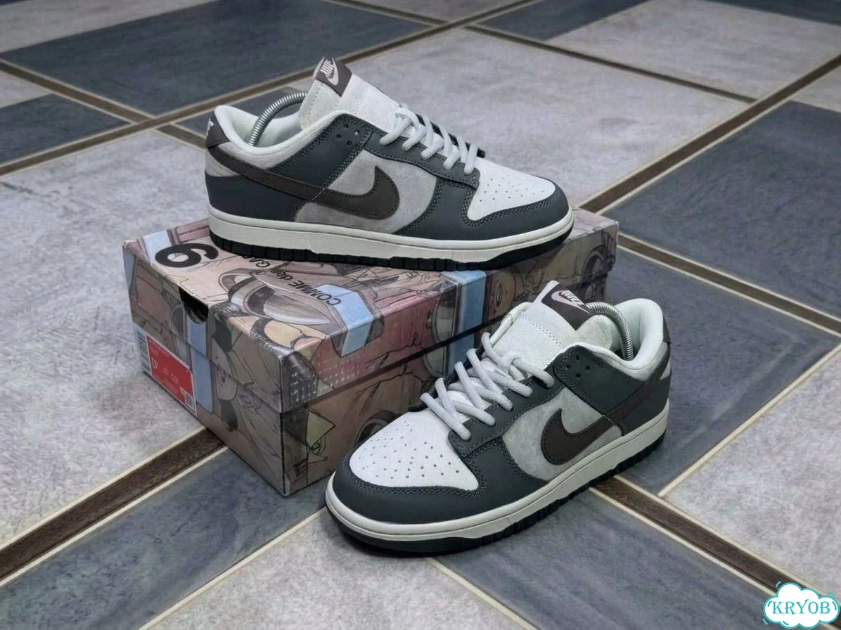 Nike Dunk low Steamboy Grey Brown фото 3