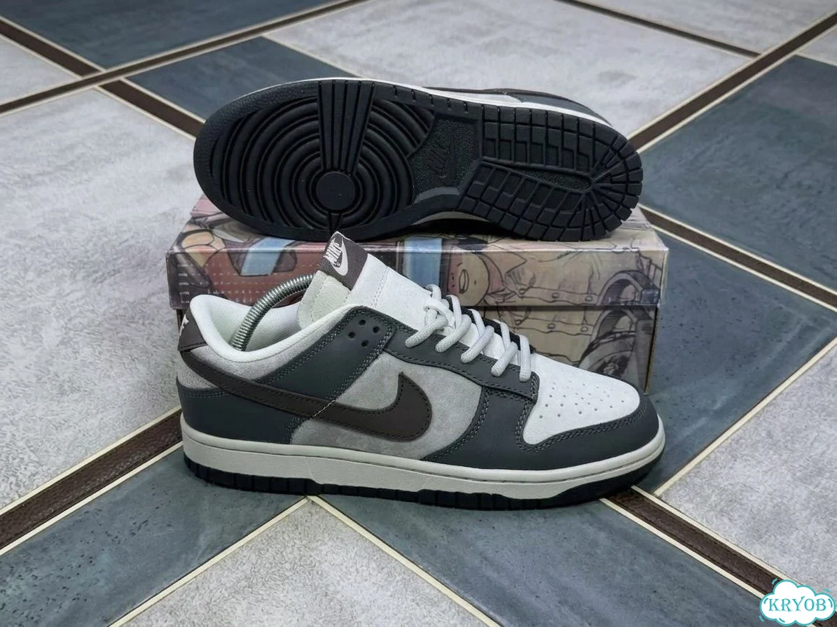 Nike Dunk low Steamboy Grey Brown фото 5