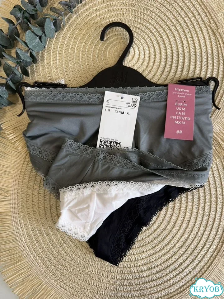 H&M 3 шт. Хипстеры трусики фото 4