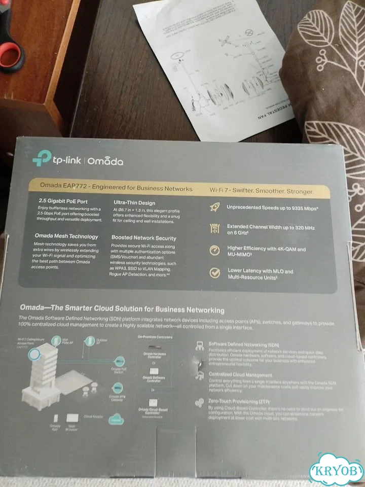 TP link EAP773 BE9300 Wi-Fi 7 точка доступа фото 2
