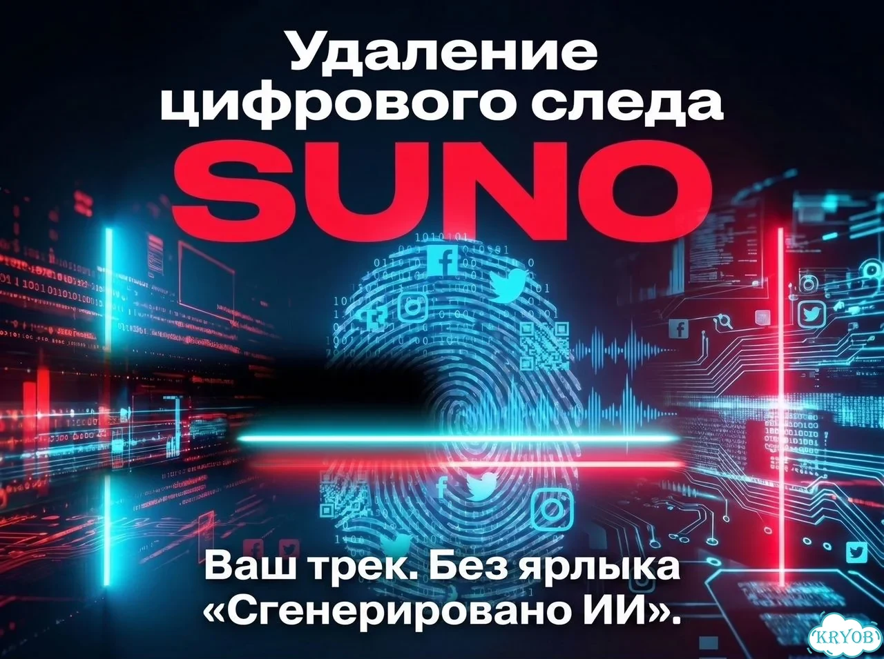 Удаление цифрового следа Suno, Udio, AI Music фото 1