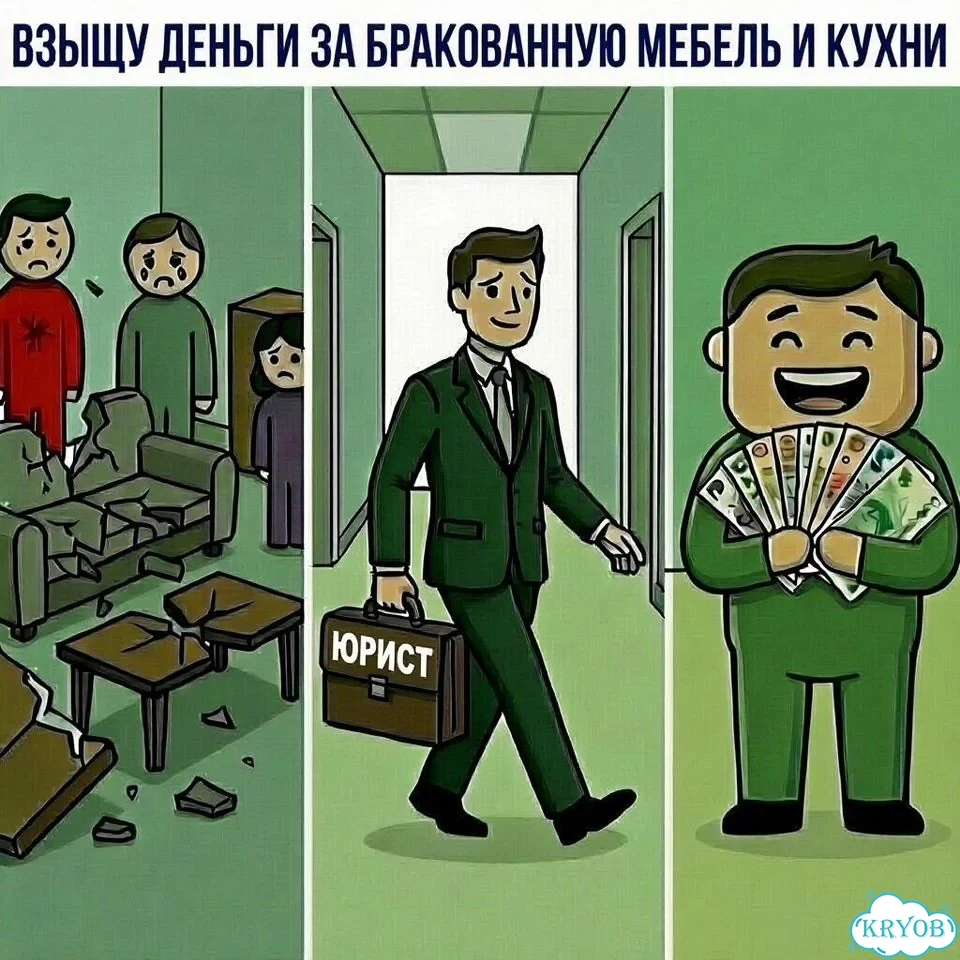 Взыщу деньги за брак мебели и кухонь. Юрист фото 1